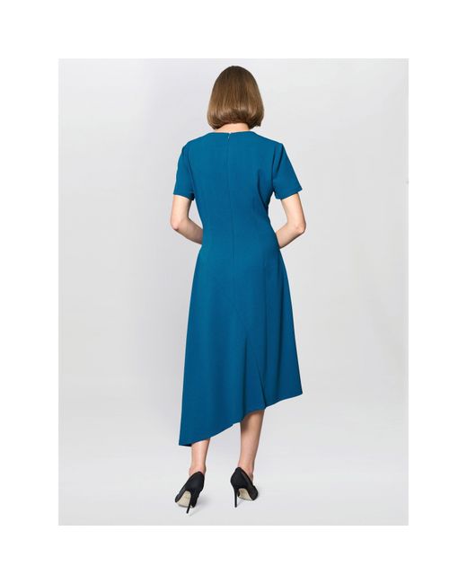 Gina Bacconi Blue Elma Fit And Flare Midi Dress