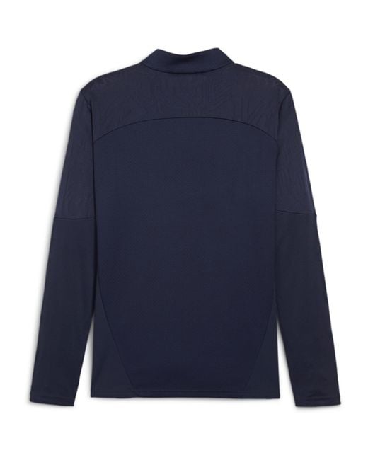 PUMA Blue Teamfinal Training 1/4-Zip Fleece for men
