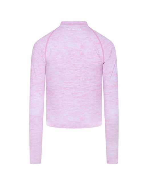 Gym King Pink Full Zip Funnel Long Sleeve Slim Fit Performance Training Jacket
