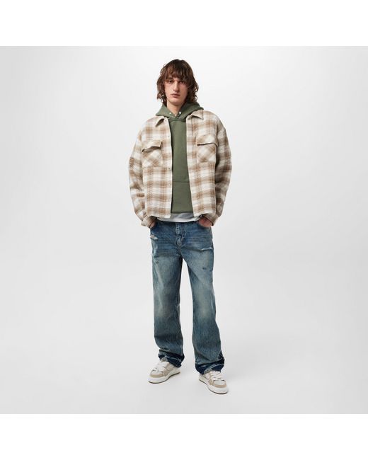 Represent Natural Waffle Flannel Shirt, Textured Fabric for men
