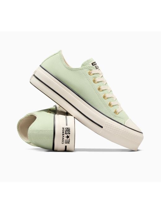 Converse White Chuck Taylor All Star Lif Platform Trainers