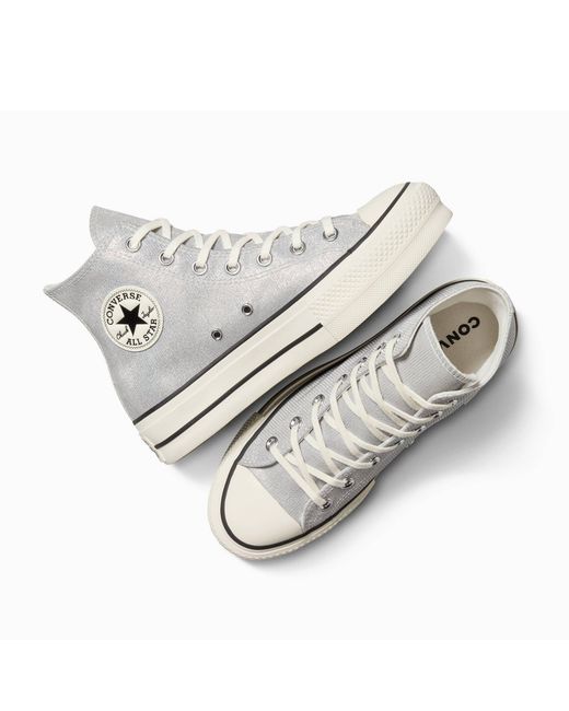 Converse White Chuck Taylor All Star Lif High-Top Trainers