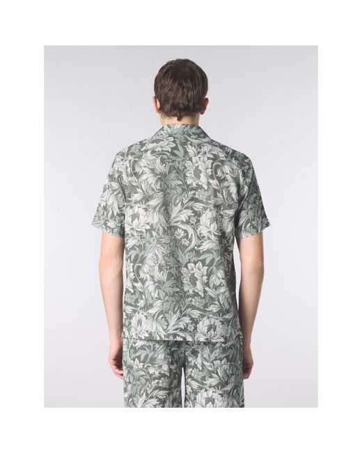 Pretty Green Green Patterned Short Sleeve Shirt for men