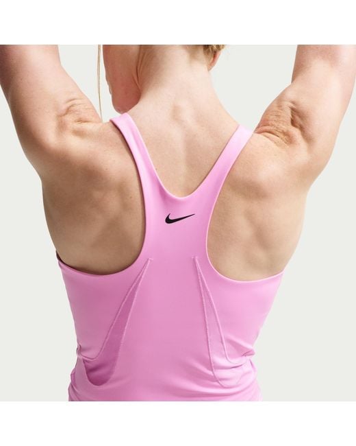 Nike Pink Pro Sculpt -Support Padded Sports Bra Tank Top