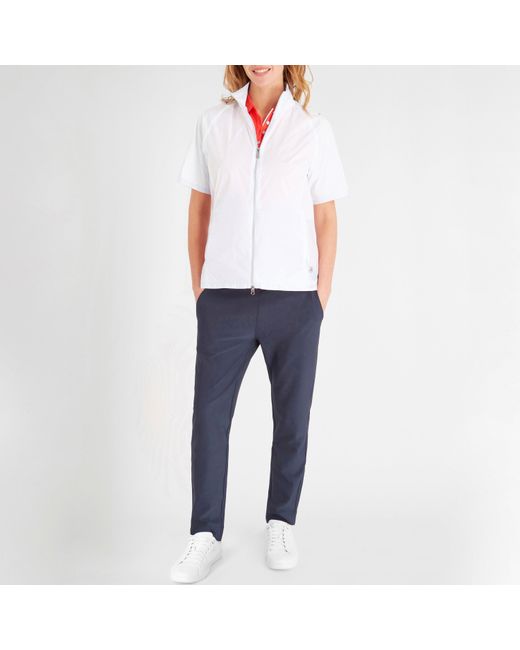 Calvin Klein White Weather Resistant Performance Golf Jacket