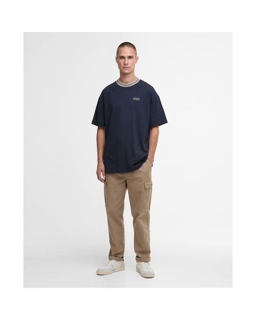 Barbour Blue Oversized T-Shirt for men