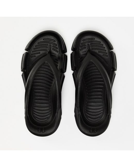 Balenciaga Black Flat Sandals