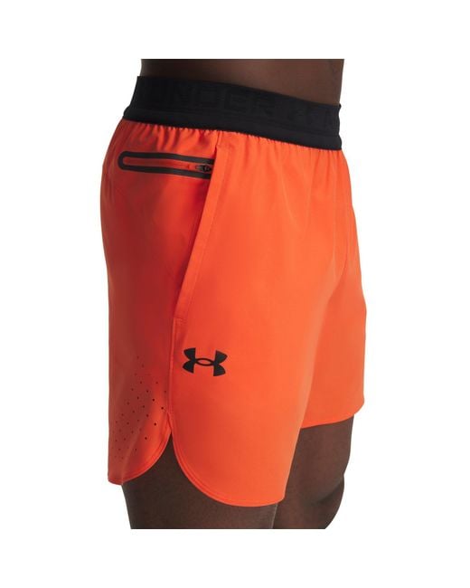 Under Armour Orange 6 Vanish Elite Shorts for men