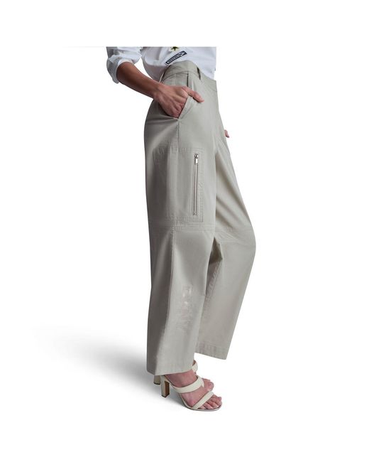 DKNY Gray Wide Leg Trouser