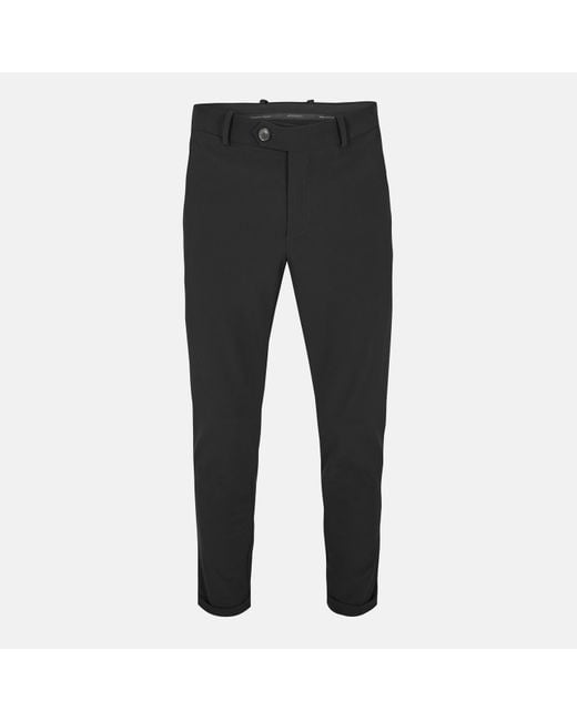 Roberto Ricci Designs Black Surflex Technical Stretch Modern Tailored Fit Chinos for men