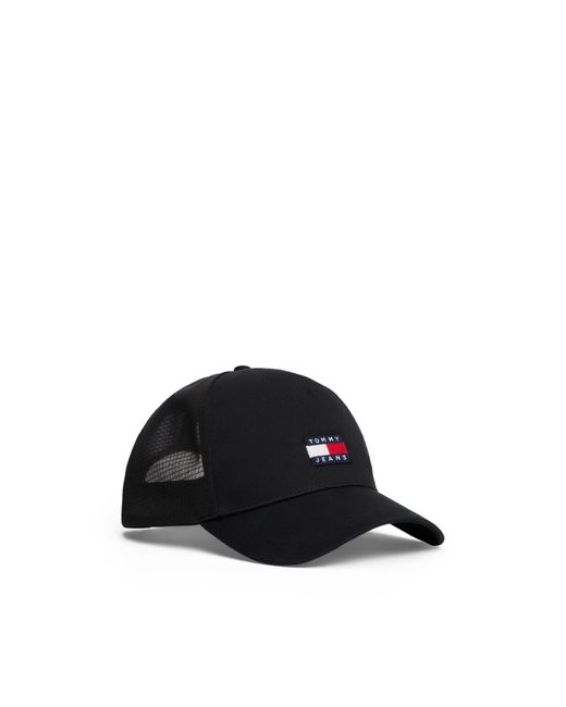 Tommy Hilfiger Black Heritage Mesh Adjustable Trucker Cap