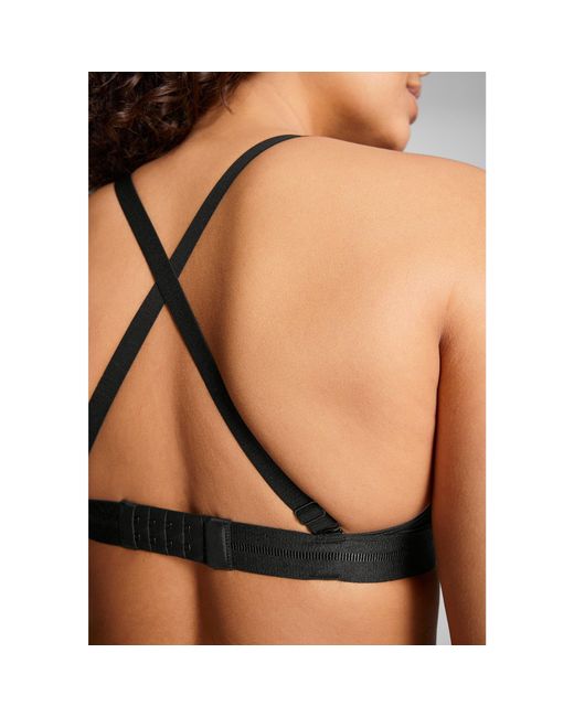 PUMA Black Padded Triangle Low Impact Sports Bra