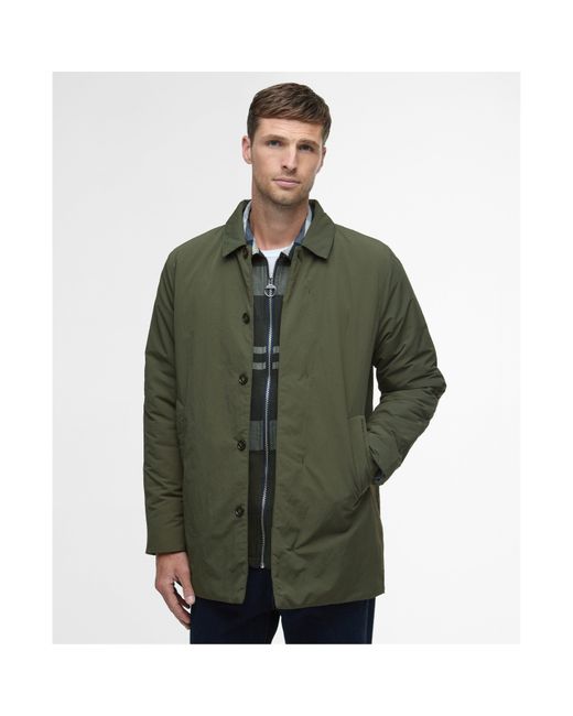 Barbour Green Lorden Showerproof Mac for men