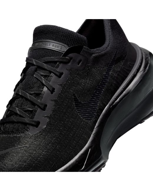 Nike Black Invincible 3 Road Running Shoes for men