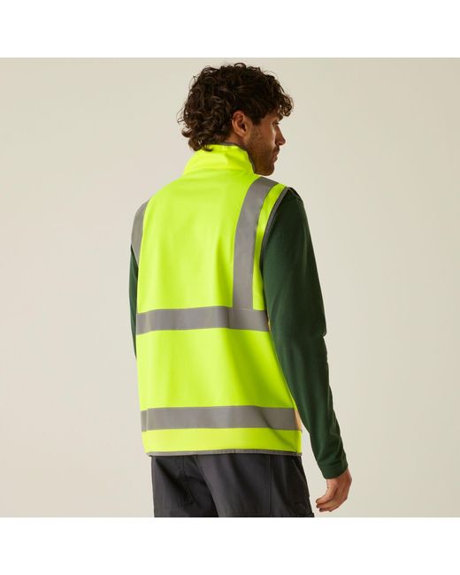 Regatta Green Pro Hi-Vis Full Zip Gilet for men