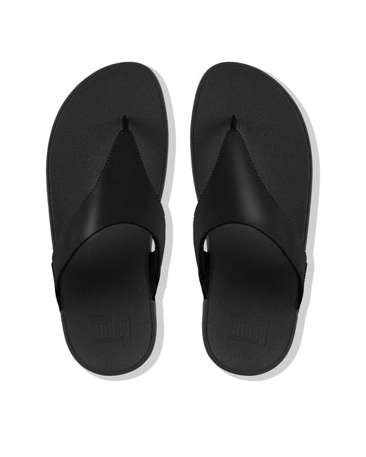 Fitflop Black Lulu Leather Sandals