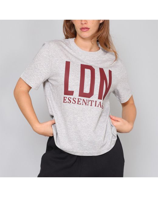 Blank Essentials Gray London Cotton Short Sleeve Oversized T-Shirt