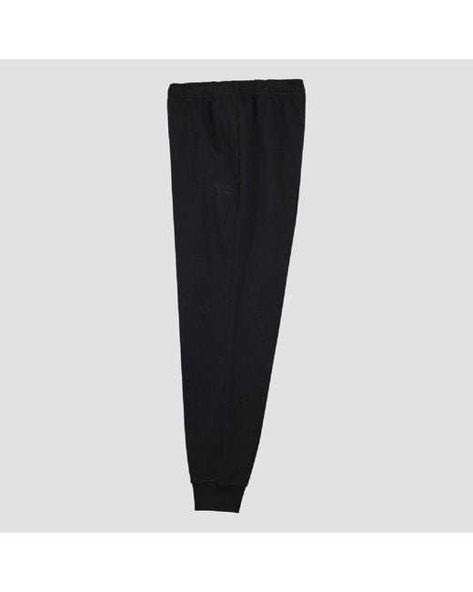 Y-3 Black Brushed Terry Cuffed Joggers for men