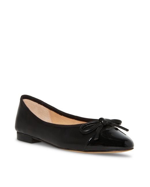 Steve Madden Black Ellison Bow Ballet Flats
