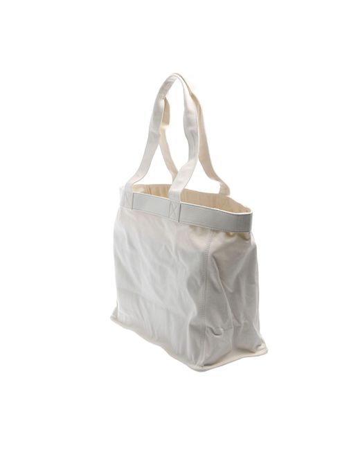 HUGO Gray Becky Canvas Tote Bag