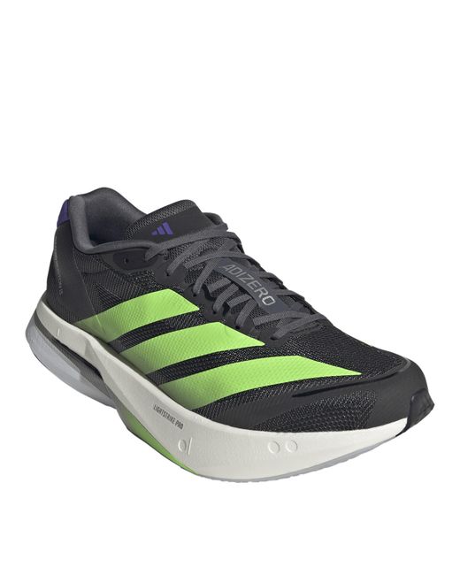 Adidas Green Adizero Boston 13 Road Running Shoes for men