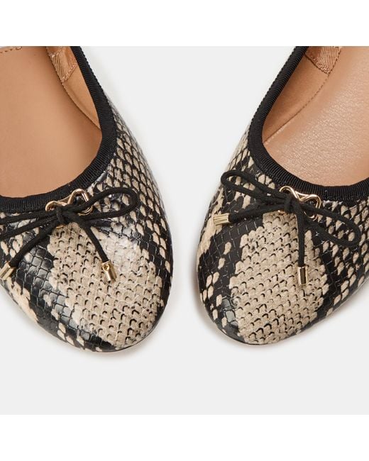Steve Madden Natural Blossoms Snake Patterned Flats