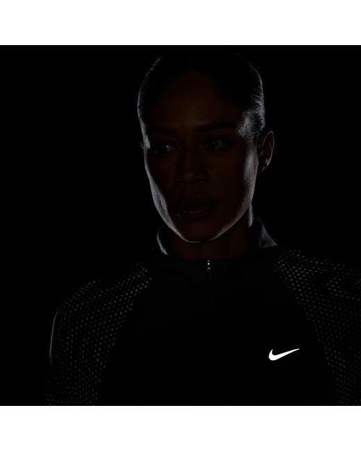 Nike Black T Flash Long Sleeve Running T-Shirt