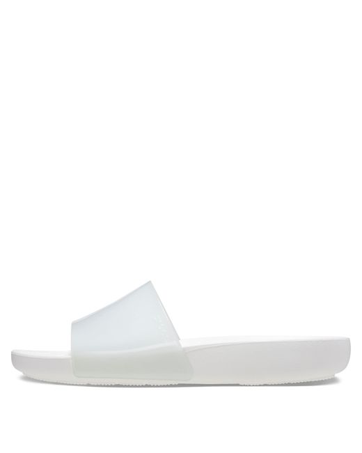 CROCSTM White Glossy Slides Sandals