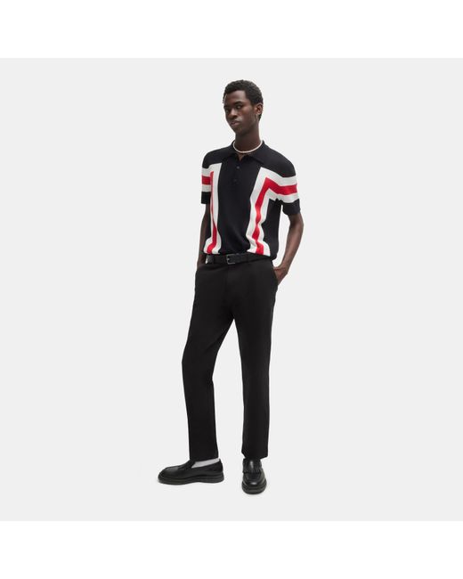 HUGO Black Tapered Fit Chinos for men