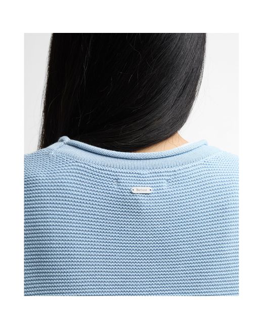 Barbour Blue Crew Neck Jumper