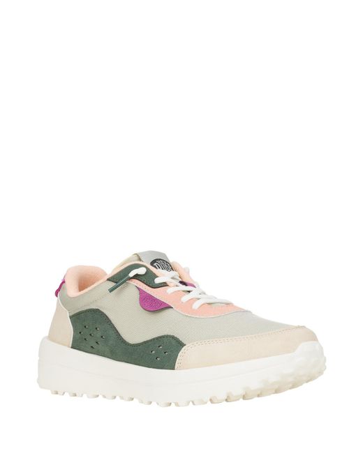 HeyDude Green Hayden Colorblock Trainers