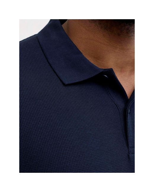 Jack & Jones Blue Austin Short Sleeve Polo Shirt for men