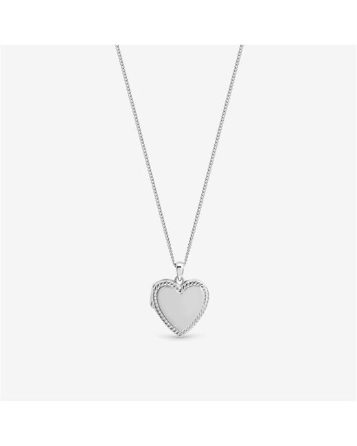 Inicio Metallic Personalised Heart Locket