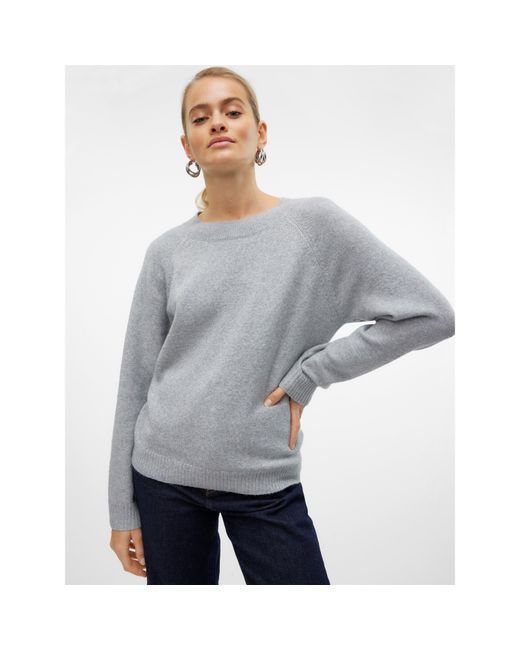Vero Moda Gray Knitted Pullover