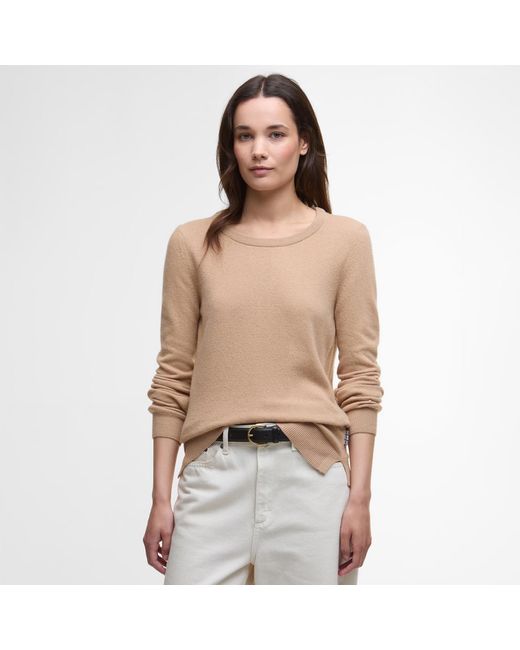 Barbour Natural Pendle Crew Neck Jumper