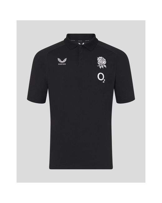 Castore Black England Rugby 2026 Polo Shirt for men