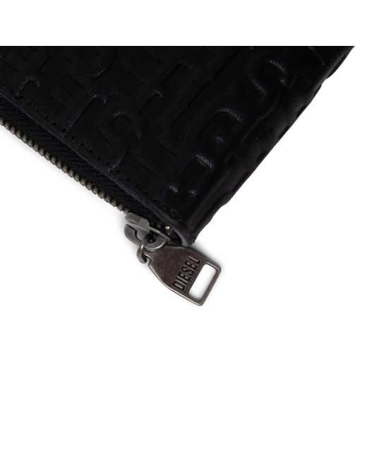 DIESEL Black Coin Zip Billfold Wallet for men