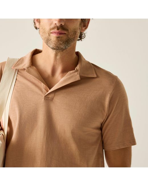 Regatta Brown Hadvo Breathable Polo Shirt for men