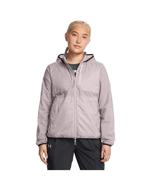 Under Armour Purple Weather Resistant Breathable Performance Running Jacket