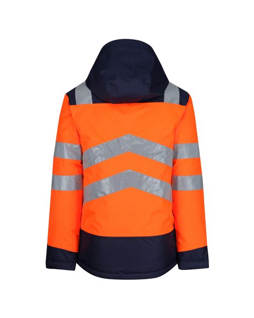 Regatta Orange Reflective Weather-Resistant Hi-Vis Jacket for men