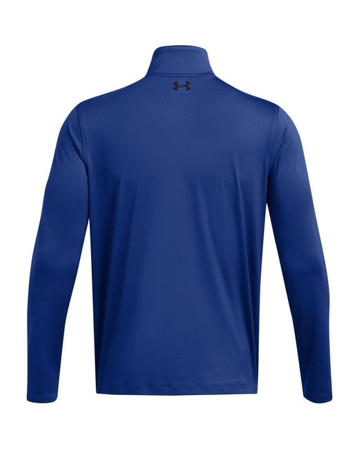 Under Armour Blue Match Play ¼ Zip for men