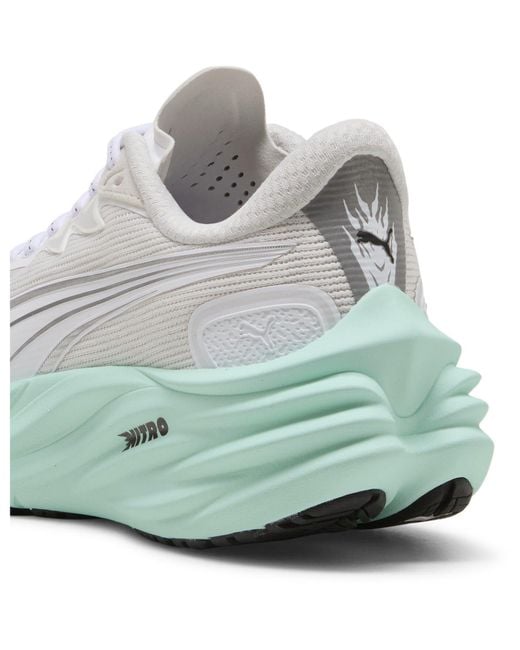 PUMA White Velocity Nitro 4 Everyday Neutral Road Running Shoes