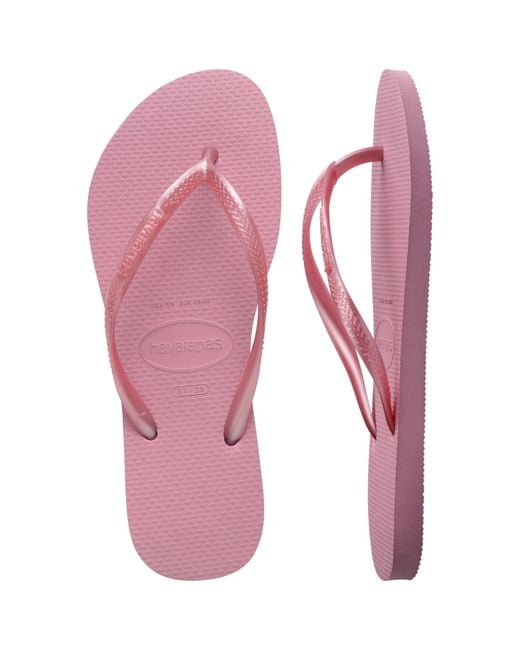 Havaianas Pink Slim Flip Flops