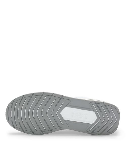 Boss White Kurt Runner Style Trainers for men