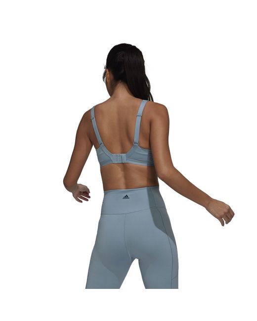 Adidas Blue Tlrd Impact Luxe Training High-Support Bra