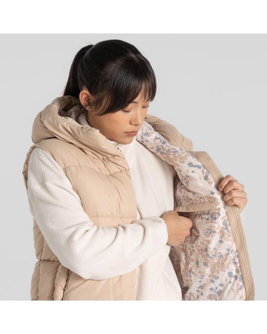 Craghoppers Natural Eilish Hooded Sleeveless Gilet