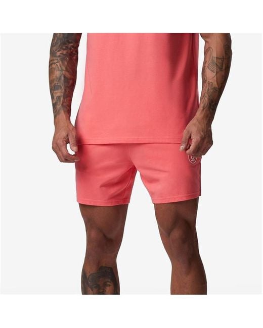 Gym King Pink Pro Jersey Short for men