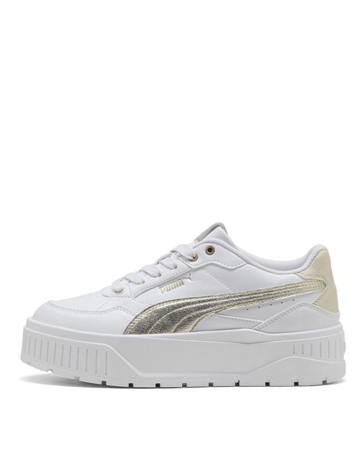 PUMA White Karmen Ii Low-Top Trainers