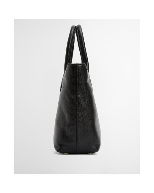 Barbour Black Birch Leather Tote Bag