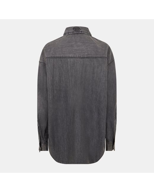 DIESEL Black Long-Sleeve Plain Shirt